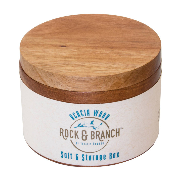 Rock &amp; Branch® Acacia Salt Cellar with Swivel Lid