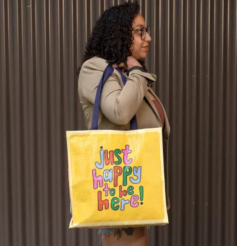 Just Happy To Be Here Shopper Bag