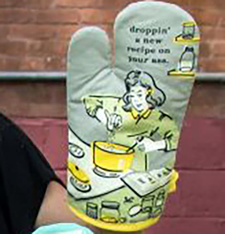 Blue Q - Droppin' a New Recipe Oven Mitt 