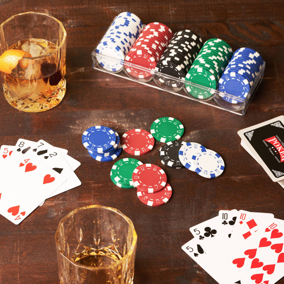 Poker Chip Set: Multicolor / Resin / Plastic
