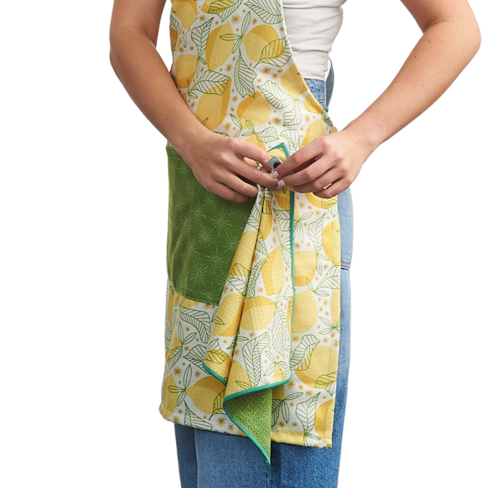 Attach and Go Apron - RJW Lemon Sparkle: Yellow