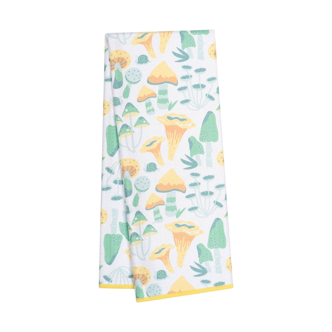 Anywhere Towel Reversible - HJ Misty Mushrooms: Yellow