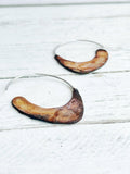 Reversible Rust and Blue Patina Earrings
