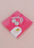 Disco Cherries Hot Pink Cocktail Paper Beverage Napkins - Se