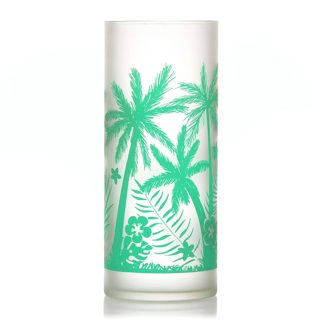 Libbey Vintage Palm Trees Cooler Glasses