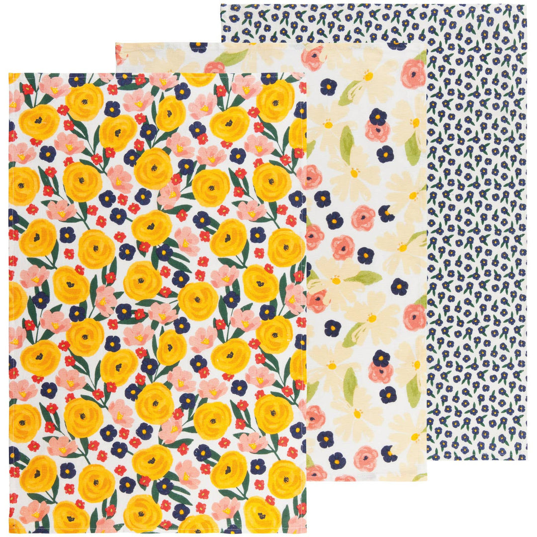 Full Bloom Bakers Floursacks Set of 3