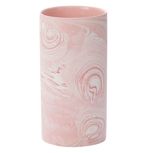 Pink Marbleized Vase