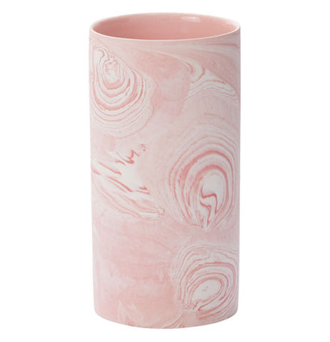 Pink Marbleized Vase
