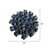 Ceramic Faux Flowers Succulents For Tabletop Or Wall Hangin: Peony Orange
