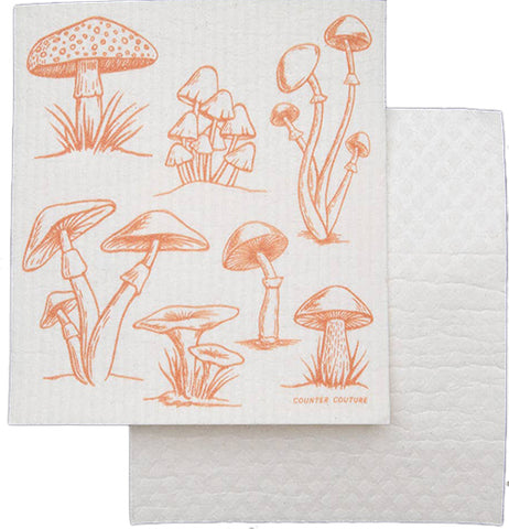 Mushroom Swedish Dishcloth