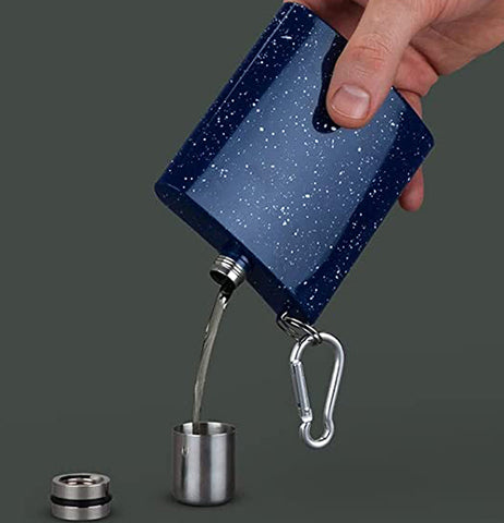 Enamel Carabiner Flask