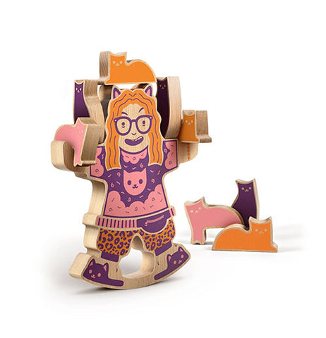Crazy Cat Lady Stacking Game