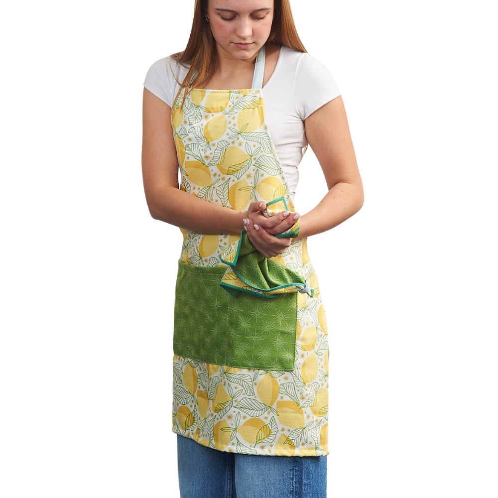 Attach and Go Apron - RJW Lemon Sparkle: Yellow
