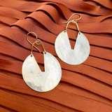 Handmade Good Measure Earrings: Gold / Large