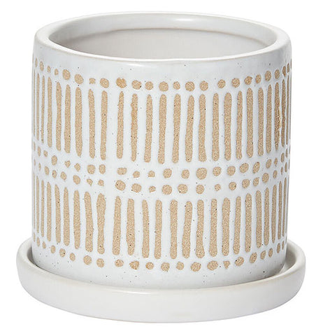 Linden Pot with Saucer - Small