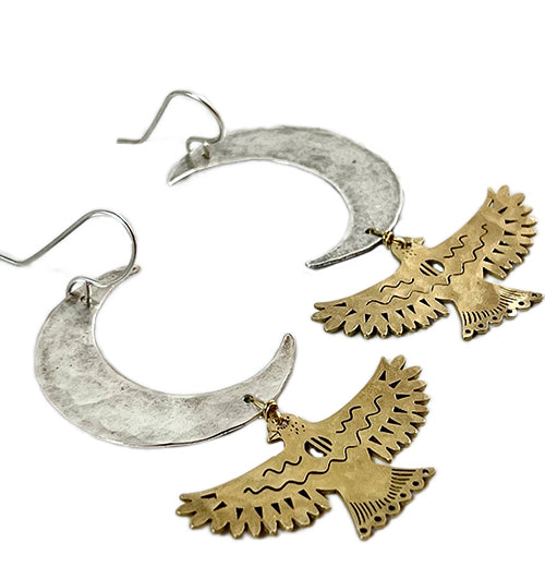 Handmade Night Wing Earrings