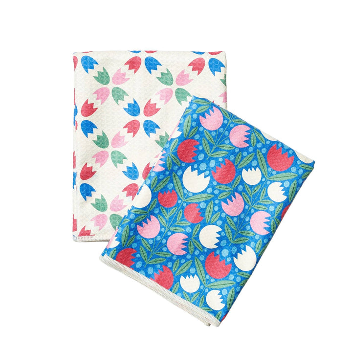 Double Duty (set of 2) reversible - RJW Spring Growth: Blue