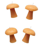 Unscented Mushroom Candles, Set of Four