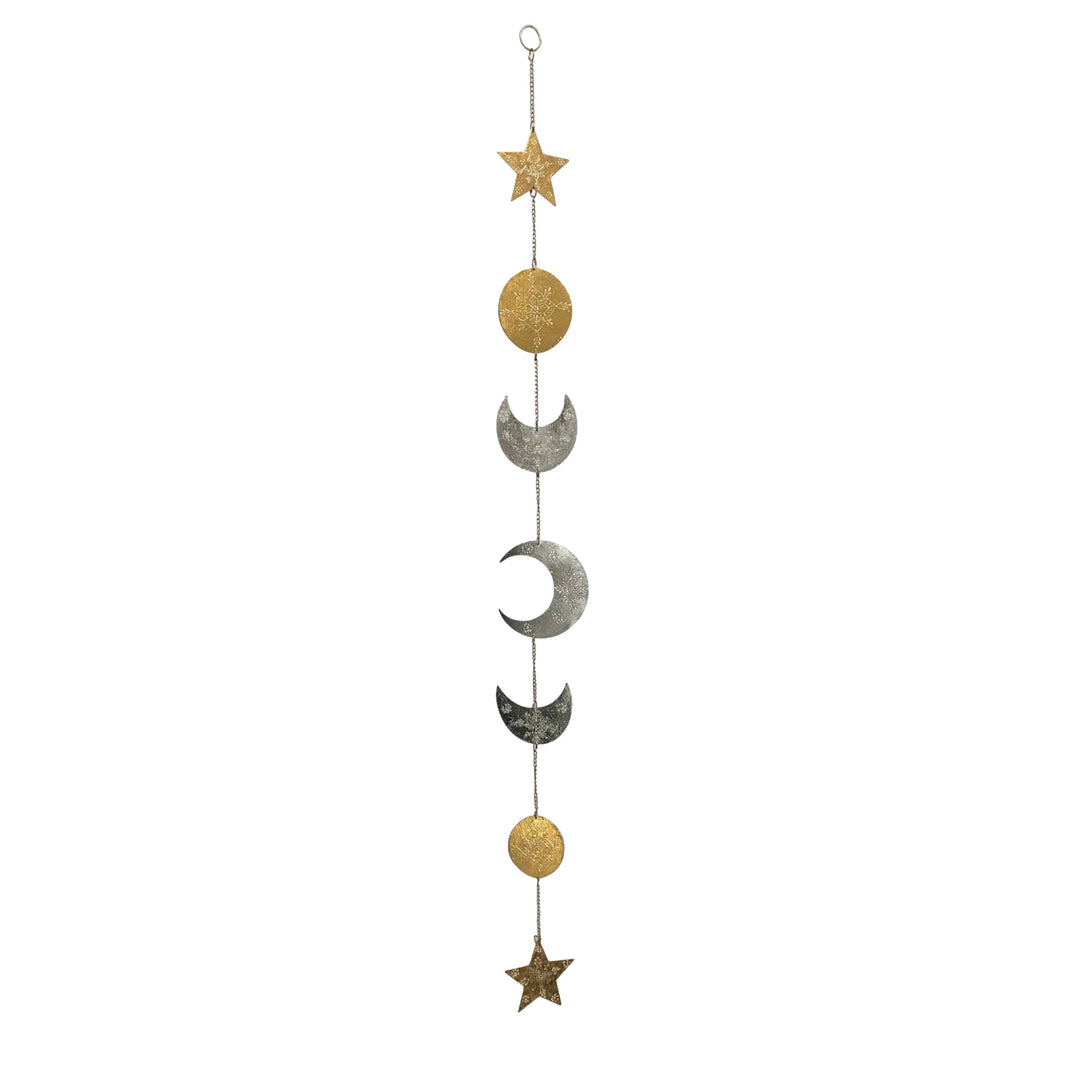 Sun, Moon &amp; Star String Garland Suncatcher