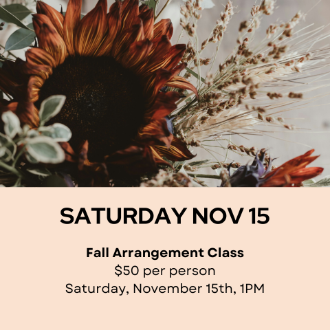 Fall Arrangement Class