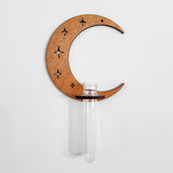 Wall Hanging Propagation Station Wooden Moon & Stars