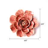 Ceramic Flower & Faux Succulent Collection 12: Flower Green