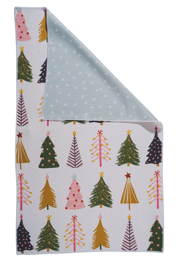 HOLIDAY Christmas Trees Kitchen Towel