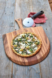Ironwood Napoli Pizza Peel, Acacia Wood, 0.5" x 14" x 14"