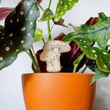 Amanita Mushroom Decorative Houseplant Accessory Stake: Small (5.25 inches tall)