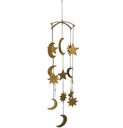 16 Piece Sun, Moon, &amp; Star Suncatcher Mobile