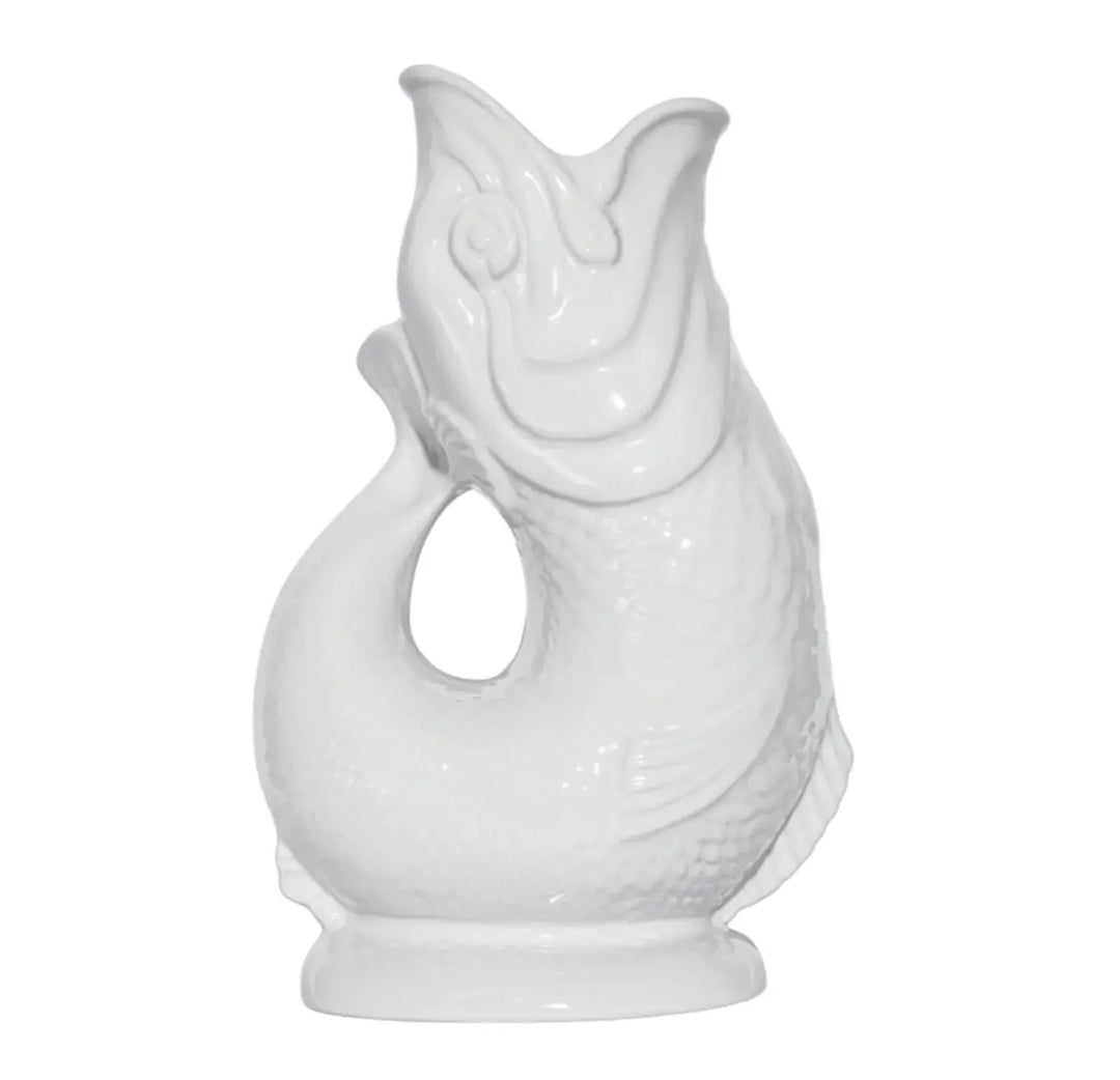 White Gluggle Jug: Extra Large