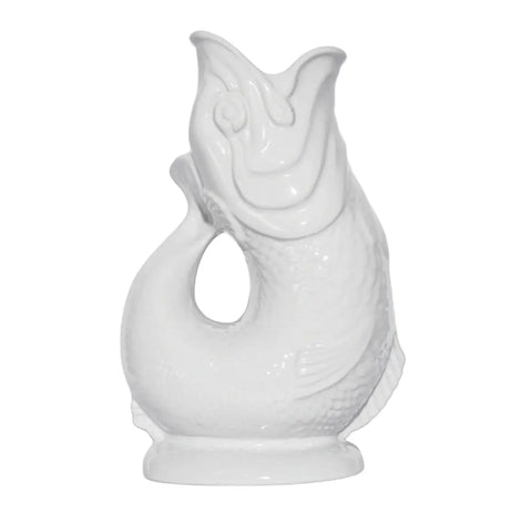 White Gluggle Jug: Extra Large