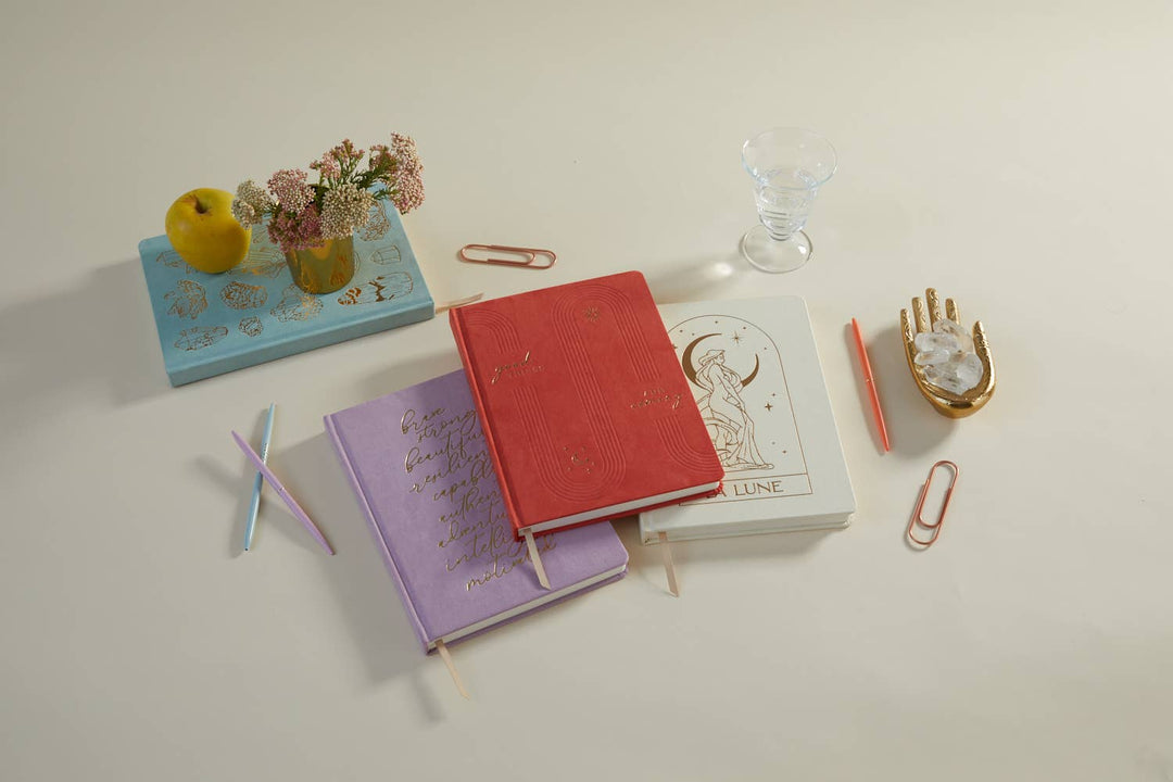 Jumbo Bookcloth Journal - "La Lune"