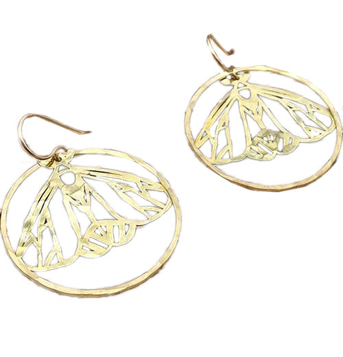 Gold Flutter Earrings