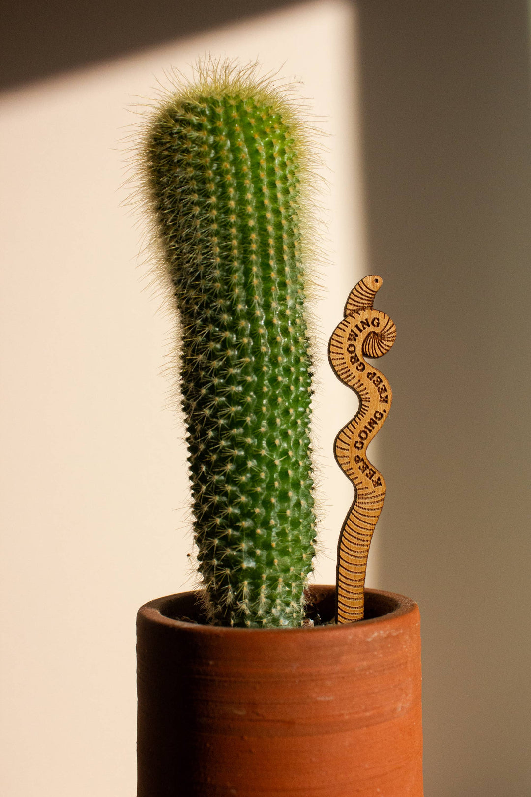 Keep Going Keep Growing Earthworm Wood Plant Pick