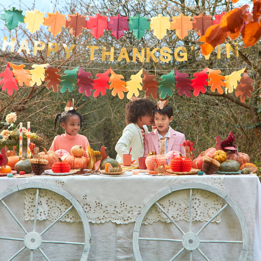 THANKSGIVING Mixed Thanksgiving Honeycomb Decorations