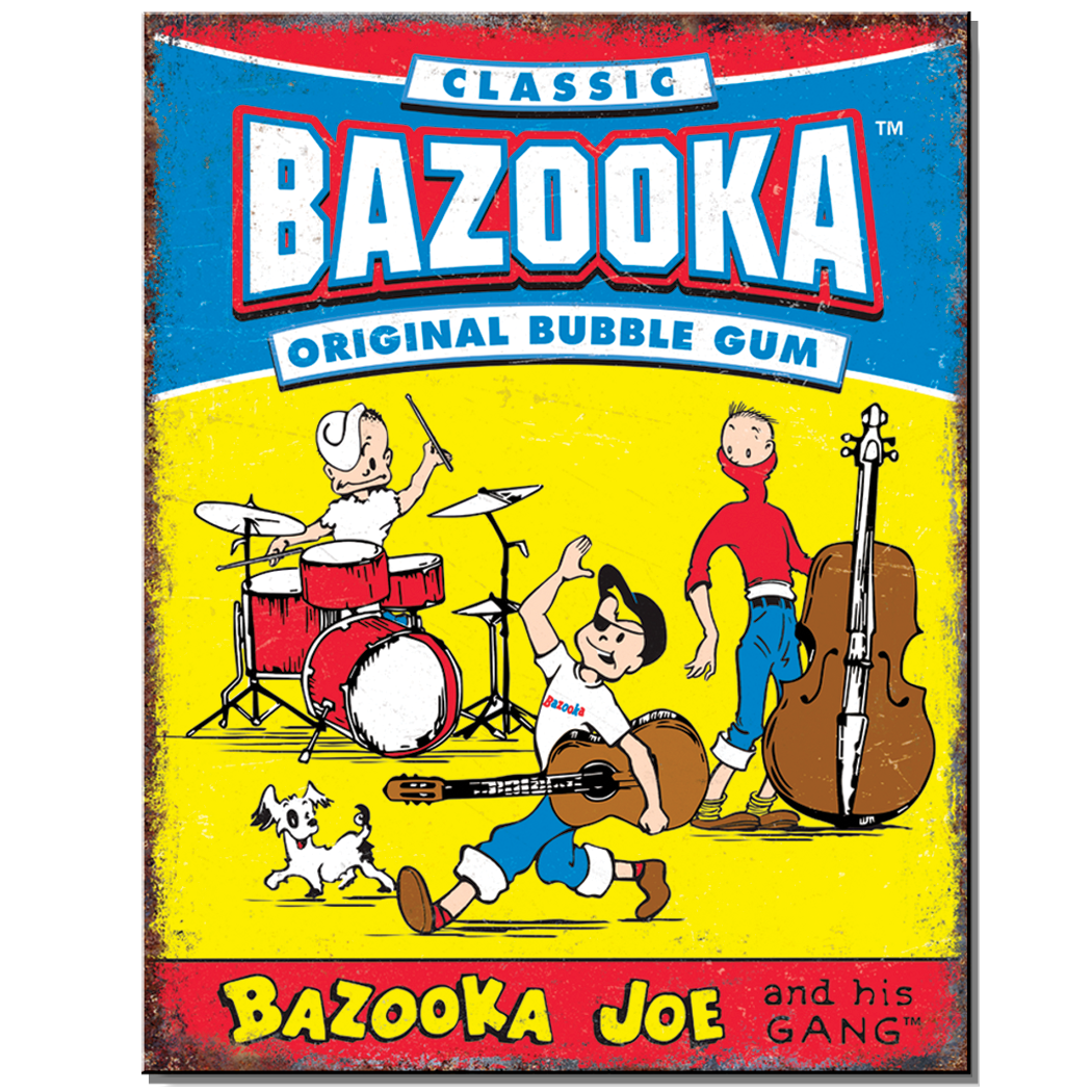 Bazooka Band Tin Sign