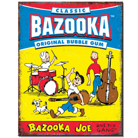 Bazooka Band Tin Sign