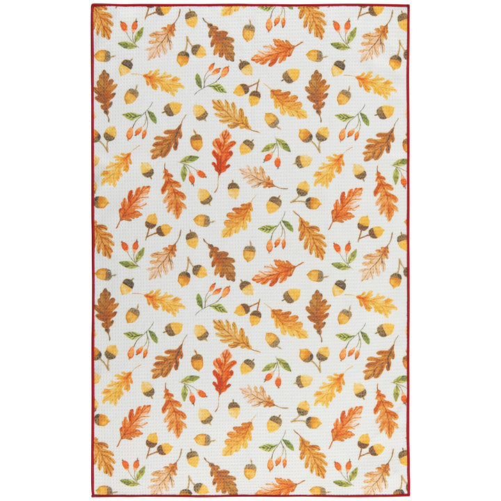 THANKSGIVING Oak and Acorn Recycled Dishtowel