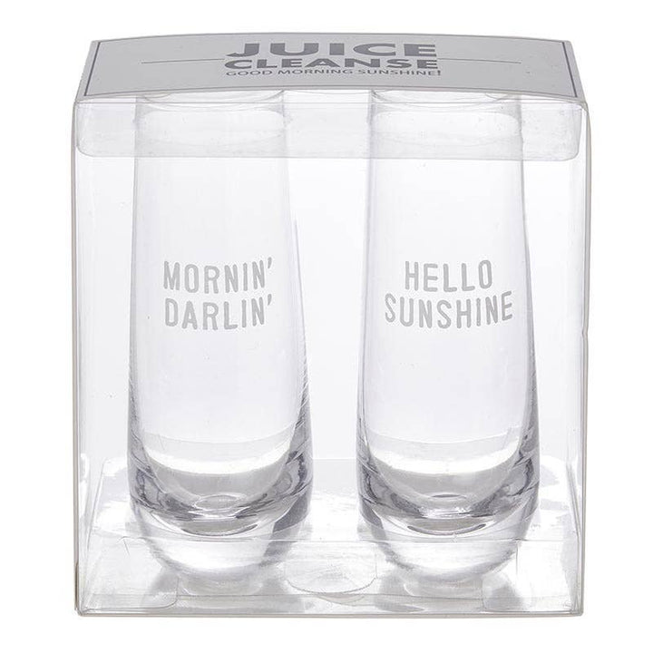 Face to Face Mimosa Glass Set - Juice Cleanse