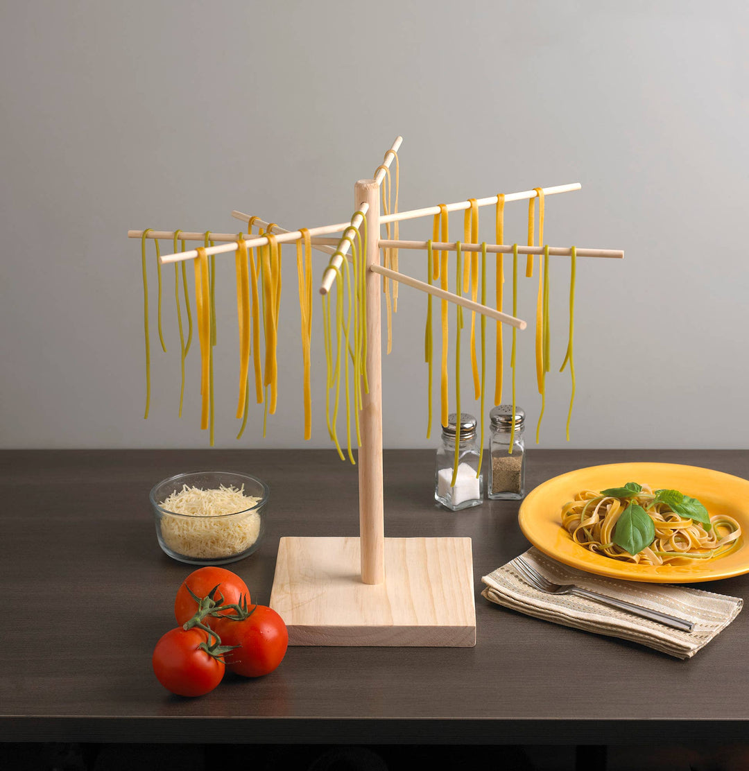 Pasta Drying Rack, Wood, 17.5" x 17.5" x 16.5"