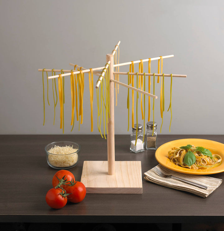 Pasta Drying Rack, Wood, 17.5" x 17.5" x 16.5"