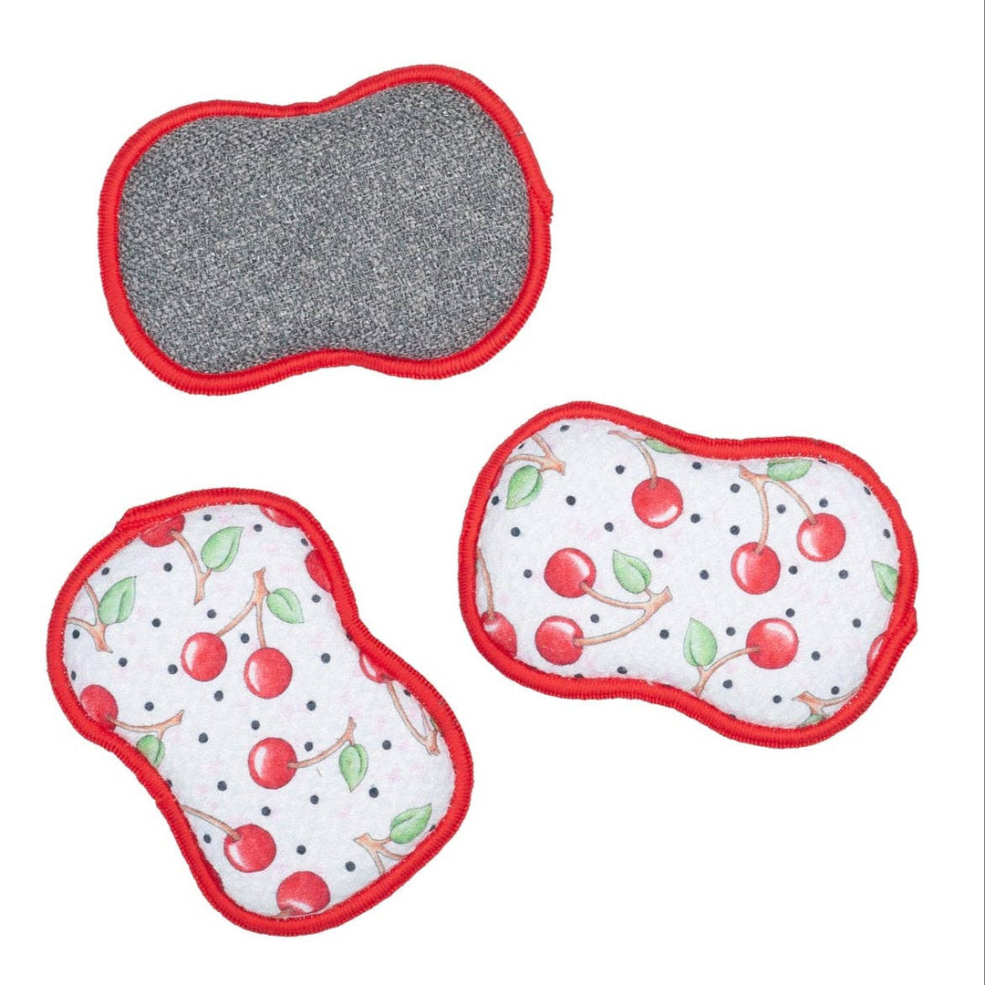 RE:usable Sponges (Set of 3) - ME Cherry Harvest: Red