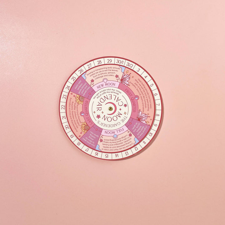 Moon Phase Calendar Spinner Planting Guide