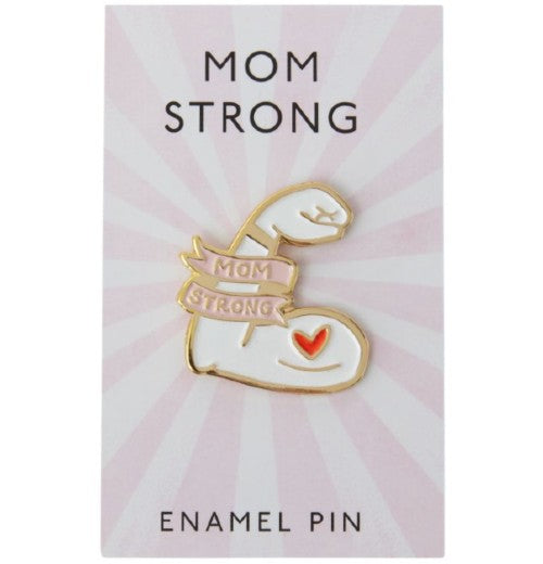 Enamel Pin - Mom Strong