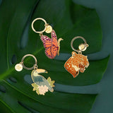 Butterfly Enamel Keychain