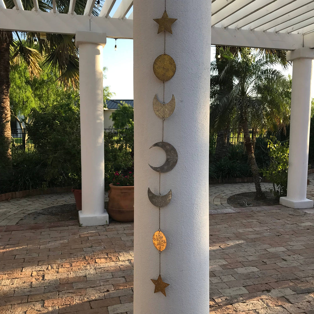 Sun, Moon &amp; Star String Garland Suncatcher