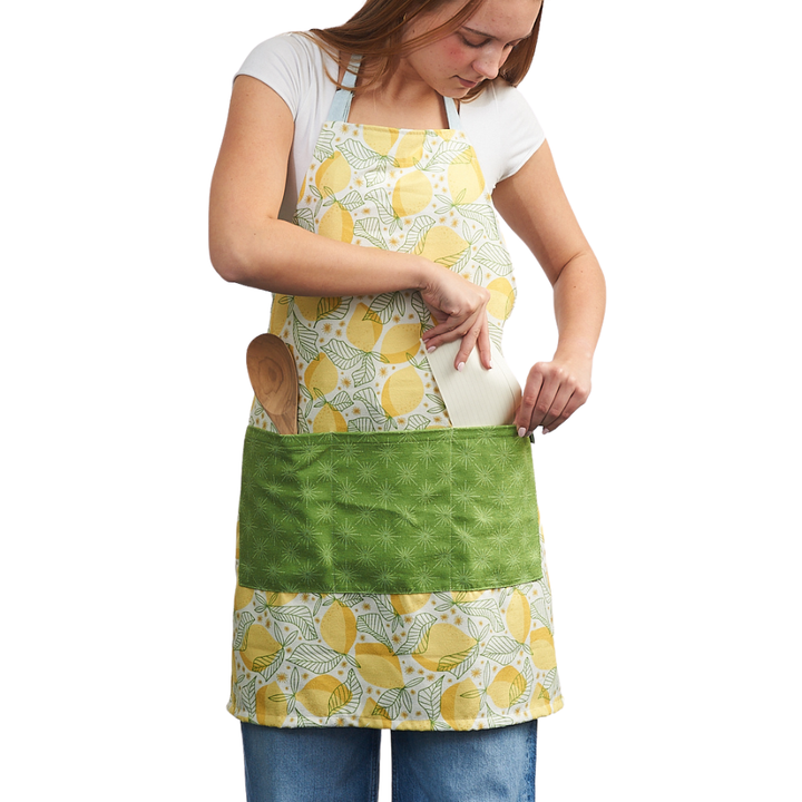 Attach and Go Apron - RJW Lemon Sparkle: Yellow