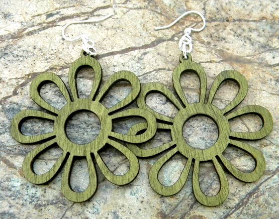 Sunflower Earrings: Lemon Yellow