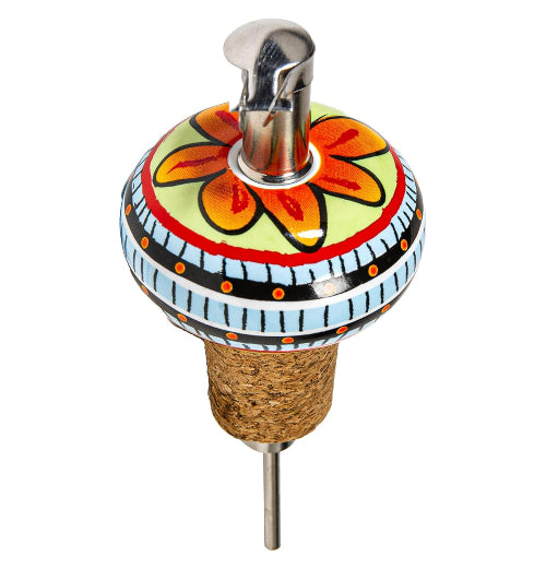 Ceramic Oil Pourer -  Multicolor